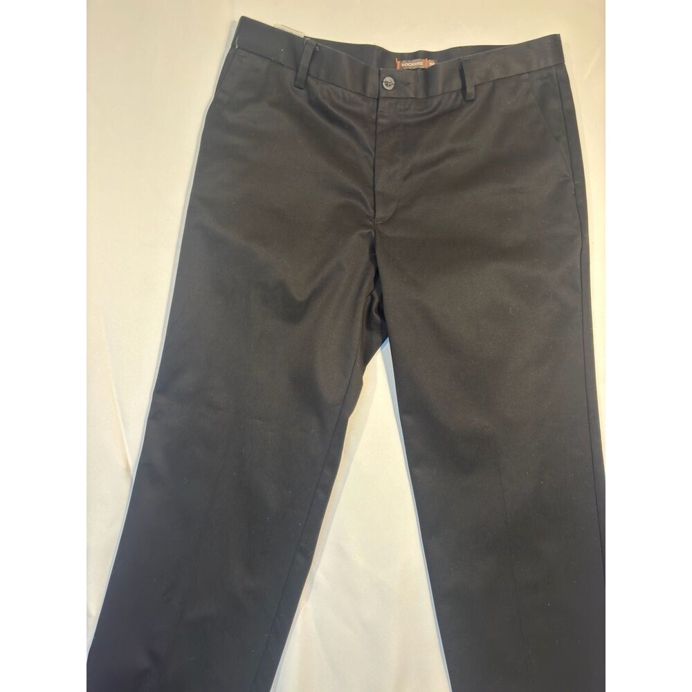 Dockers D2 Straight Fit Flat Front Pants Black 36x32